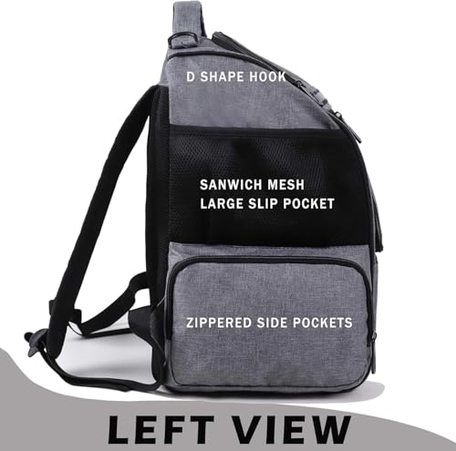 image for CapsLock Disc Golf Bag, Disc Golf Backpack with 26+ Disc Capacity, Dur