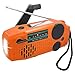 Produktbild Solar Handkurbel Radio, Tragbares Handkurbel Radio, Solar Handkurbel Wetterradio, Tragbares Notrufradio - Wind Up Solarradio AM/FM 2000 MAh Handkurbelgenerator, Tragbare Powerbank Mit Solarladung