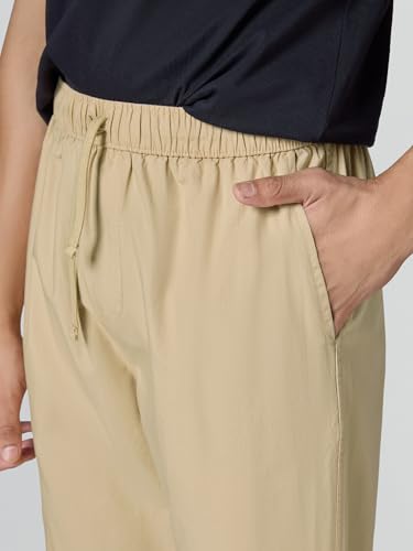 Image of XYXX Zen Cotton Solid Drawstring Pyjamas for Men | Relaxed Fit Lounge Pants with Side Pockets