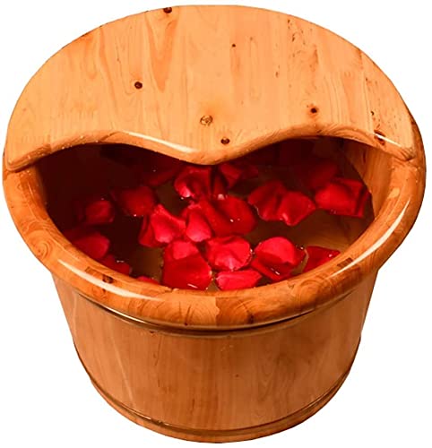Spa de pies de madera, 30 cm de alto