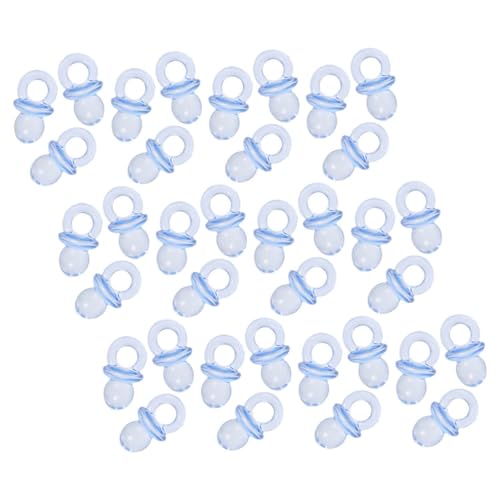 GARVALON 150pcs Baby Shower Favors Mini Acrylic Pacifiers for Baby Shower Games Party Favor Bags for Boys and Girls