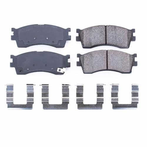 Image of PowerStop Front Brake Pads for Kia Rio 2002-05 |Sephia 2001 |Spectra 2000-04 - Z17 Ceramic Brake Pads with Installation Hardware, 17-889