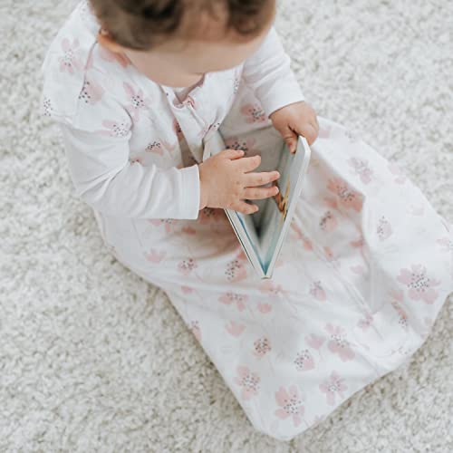 Halo Sleepsack, 100% Cotton Wearable Blanket, Swaddle Transition Sleeping Bag, Tog 0.5, Wildflower Blush, X-Large #TOP4