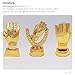 Award Trophy Goalkeeper Gold Trophy Cup Baseball Gloves Shape Large Trophies Cup for Match Sports Spelling Bee Competitions (8.26 X 4.7 Inches)