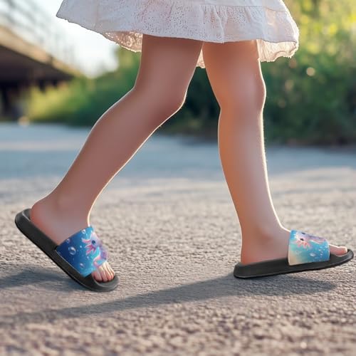 Image of Slides for Boys Girls Quick Drying Kids Slides Sandals Non-Slip