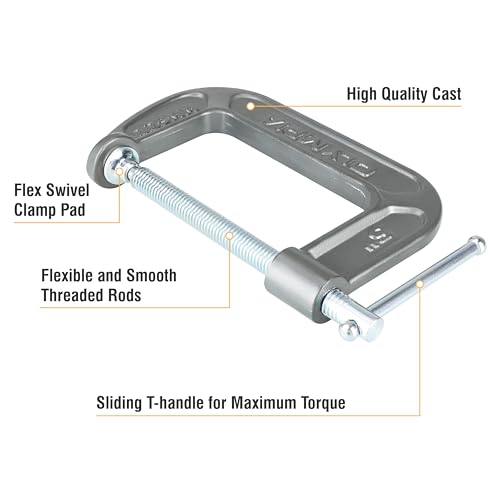 Image of Olympia Tools C-Clamp, 38-145, (5 inch X 3.25 inch)