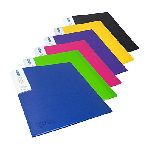 Rapesco 1646 Protège-Document avec Protection Antibactérienne, 20 Pochettes, A4, Couleurs Assorties, Lot de 6