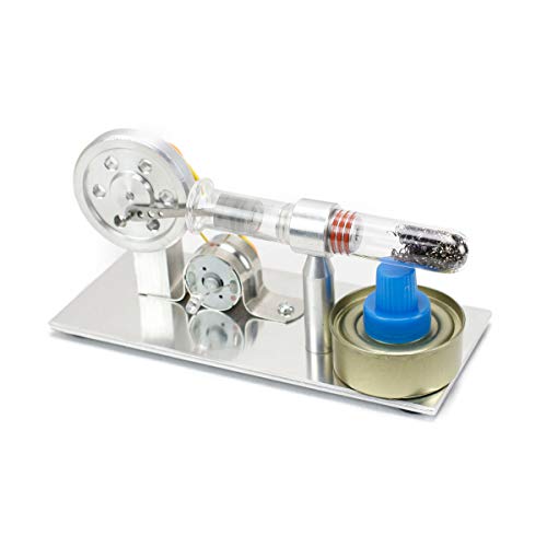 Dreambeauty Hot Air Stirling Engine Motor Model Educational Toy Solid Metal Construction Electricity