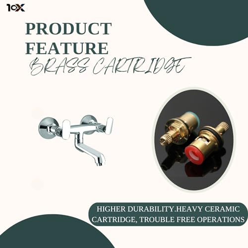 Image of 10X Brass Wall Mixer CP-9077 Non-Telephonic for Bathroom /Wall Mount Chrome Plated