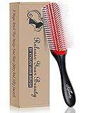 Curly Hair Brush Styling Brush 9 Row for Detangling & Defining Curls KTKUDY Hair Brush for Separatin