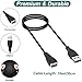 Kissmart Charger Compatible with Fitbit Charge HR, Replacement USB Charging Cable Cord for Fit bit Charge HR (2Pack, 30cm/1ft)
