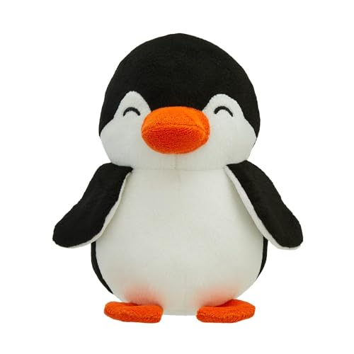 Image of Black Penguin Soft Toy - Cute & Cuddly Plush Stuffed Animal | Soft Toys | Adorable 18cm Penguin Plushie for Kids, Huggable Soft Toy
