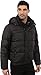 Andrew Marc Men's Legacy Fauxmula Down Bomber with Removable Hood and Faux Fur Collar, Black, XX-Large