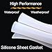 Purzen Silicone Rubber Sheet Gasket High Temperature Resistant Waterproof Pad, Flexible Durable Insulation Sheet for Industrial, Kitchen, and DIY Applications,100mm*100mm*0.5mm