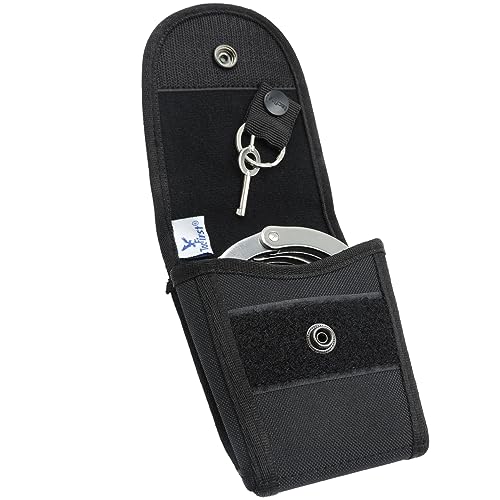 TacFirst Handschellentasche Gürtel GH4 groß Halterung Polizei (Schwarz)