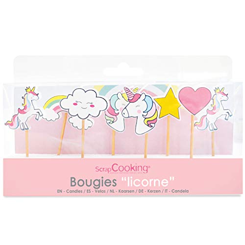 8 Unicorn Candles #TOP2