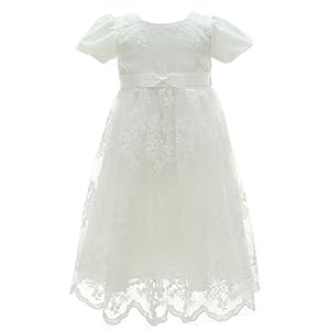 Coozy Baby Girl Dress Flower Christening Baptism Gown Formal Party Special Occasion Dresses for Toddler/Infant