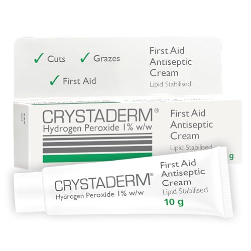 Crystaderm First Aid Cream - Wound Care Cream for Minor Skin Wounds. For Cuts, Grazes And Scrapes. Wound Healing, 10g Tube