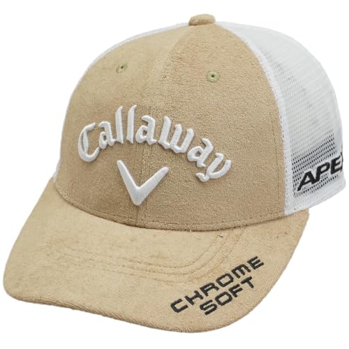 [キャロウェイ] レディース 継続定番 メッシュキャップ TOUR A MESH CAP WM JM/帽子 ゴルフ 23SS_1041_ベージュ FR