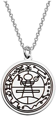 MYSOMY Protection Secret Seal of Solomon Jewelry Wealth Fortune Amulet Pendant Necklace Talisman Theme Gift Jewish Jewelry for Girls Women