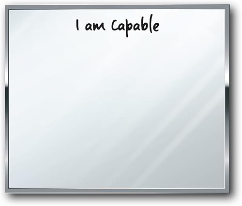 Calcomanías inspiradoras, calcomanías de espejo, decoración de baño, calcomanía de pared para despegar y pegar, decoración de espejo, calcomanía de