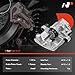 A-Premium Disc Brake Caliper Assembly Without Bracket Compatible with Ford and Mazda Models - C-Max 2013-2018, Escape 2013-2016, Focus 2012-2018, EcoSport 2018-2022, 3, Transit Connect - Rear Side