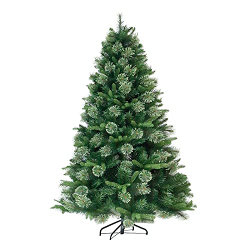 Molezu Artificial Christmas Tree, Xmas Full Pine Tree,250L,Green, Hinged With Metal Stand For Party Holiday Indoor And Outdoor Decoration (6.5Ft,1133T-250L) #TOP1