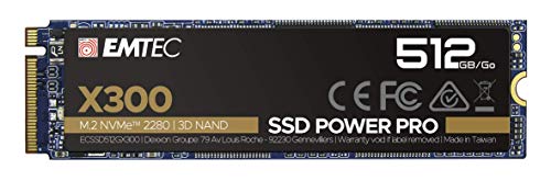 SSD M.2 NVMe EMTEC X300 512Go pour booster le stockage de votre ordinateur