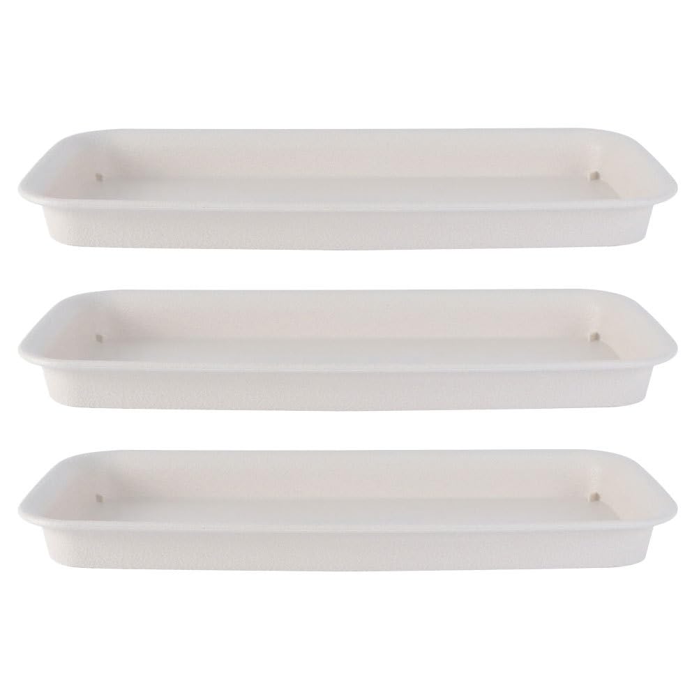 Milisten Lot De 8 Plateaux En Plastique Pour Pots De Fleurs, Soucoupes, Bonsaï, Noir