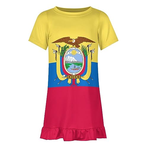 Netherlands Flag Girl's Dress Summer Crew Neck Children's T-Shirt Tops Casual Wear4
