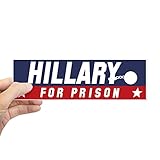 CafePress Hillary for Prison 10'x3' Rectangle Vinyl Bumper Sticker Car Decal