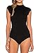 Cheapcotton Women's Cut-out Detail On Back Bodysuit (XL, Black)