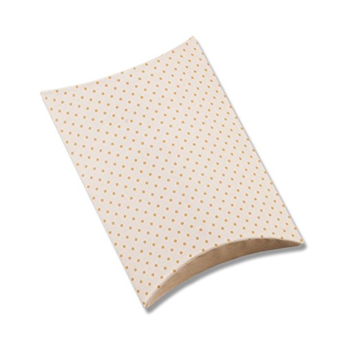 ヘイコー 箱 ギフトボックス ピロー型 AX-6 ドット ホワイト 11.5x14x3cm 10枚