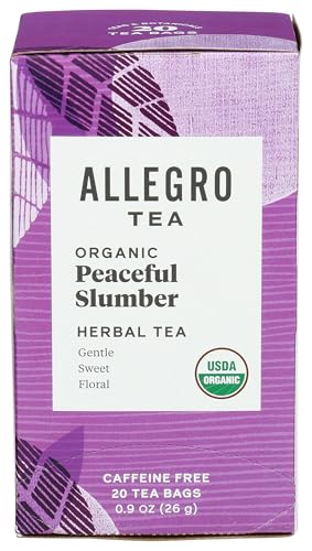 Allegro Tea, Organic Peaceful Slumber Tea Bags, 20 ct