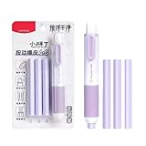 4 matite per disegno artistico e schizzo senza scheggiature, non lascia tracce facilmente, fibbia di blocco, gomma elastica Q5302 premendo la gomma chiodi di garofano viola