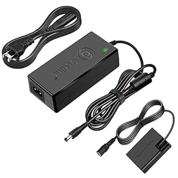 Fonte de alimentação Gonine ACK-E18 para Canon R50, LP-E17 bateria falsa DR-E18 Adaptador CA contínuo, para Canon EOS Rebel R8 RP R50 R10 T7i T6i T8i T6s SL2 SL3 850D 77D, Kiss X8i X9i X10 Câmeras.