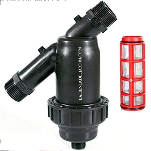 Suinga Filtro de Malla 2' para tubería 63mm. Utilizado en instalaciones de riego y RIEGO por Aspersion. Rosca Macho 2' con Capacidad filtrado 120 Mesh.