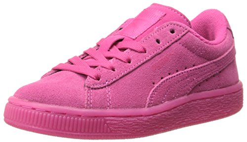 PUMA Suede Iced Fluo Kids Sneaker (Toddler/Little Kid/Big Kid) , Beetroot Purple/White, 8 M US Toddler