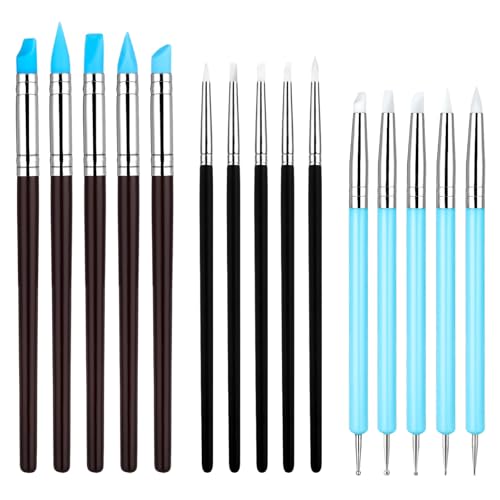 15Pcs Silicone Clay Sculpting Tools Set