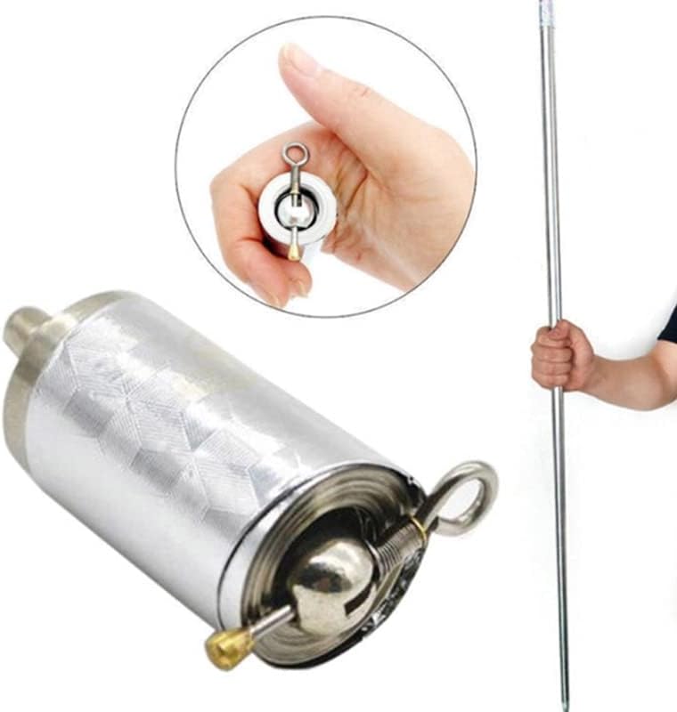 Miniatura 5 de Bastón mágico de bolsillo para escenario profesional de mago, bastones de aspecto de metal, varitas mágicas portátiles, para el personal de artes de