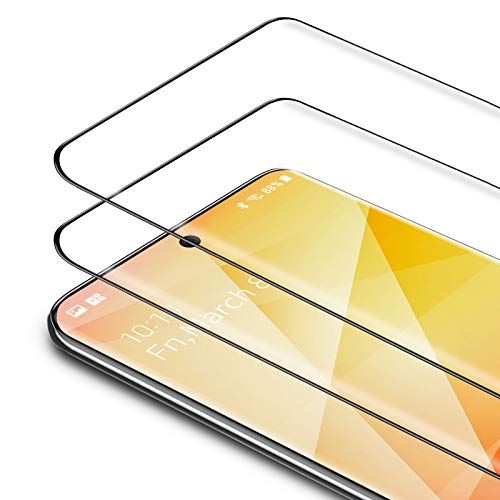 Bewahly Samsung Galaxy S20 Screenprotector Glas [2 Stuks], 3D Curved Full Cover Tempered Glass Screen Protector 9H Gehard Glas Beschermfolie voor Samsung Galaxy S20 - Zwart