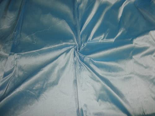 Soie chinoise Dupioni de 111,8 cm | Un bleu soyeux haut de gamme
