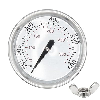GLOWYE 60540/7581 Grill Thermometer for Weber Spirit 2, Q Series and Charcoal Grills, Replacement for Weber Spirit E/S 210, 220, 310 Gas Grills, BBQ Temperature Gauge, 1-13/16" Dia