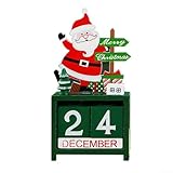 Aspect décoratif : avec une figurine de Père Noël amicale et des couleurs vives, ce calendrier améliore vos vacances, parfait pour tout bureau ou table.