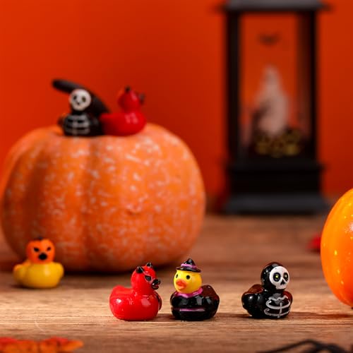 GGSTDDUP 40 Pcs Halloween Mini Resin Ducks, Tiny Halloween Ducks - image 7