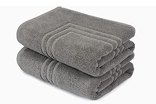 MAURAHOME Set di Tappetini da Bagno,100% Cotone
