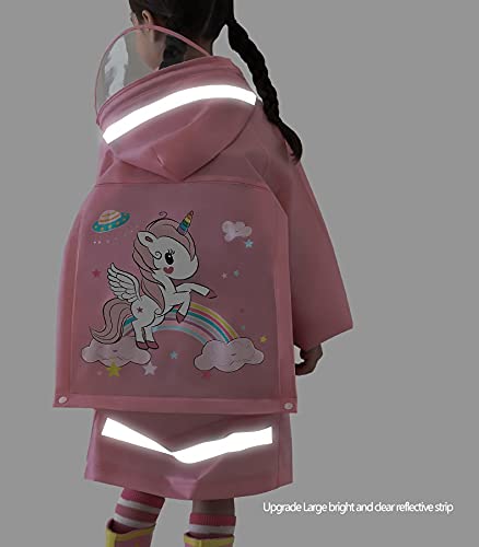 Agitation Kids Unicorn And Mermaid Folding Umbrella And Raincoat Set For Boys And Girls(Unicorn,6-8 Years) #TOP1