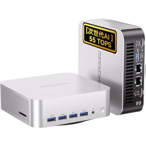 �y�ŋ��Q�[�~���O�~�j PC�zGEEKOM A9 Max Ryzen AI 9 HX 470 Radeon 890M USB4 Oculink ������ | 256GB+16TB �g���\�b4���8K�o�́b2.5G LAN×2 �EWiFi 7�EBT5.4�b3