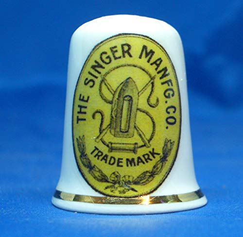 Birchcroft China Birchcroft Porcelain China Thimble Singer Sewing Trademark Box