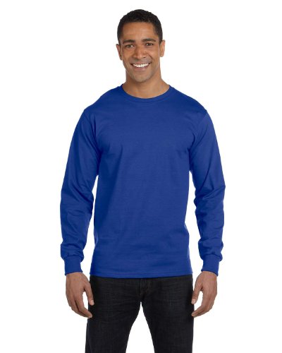 トップス hanes premium weight sweat XL Hanes Adult Beefy-T Long-Sleeve T-Shirt at Amazon Men's Clothing